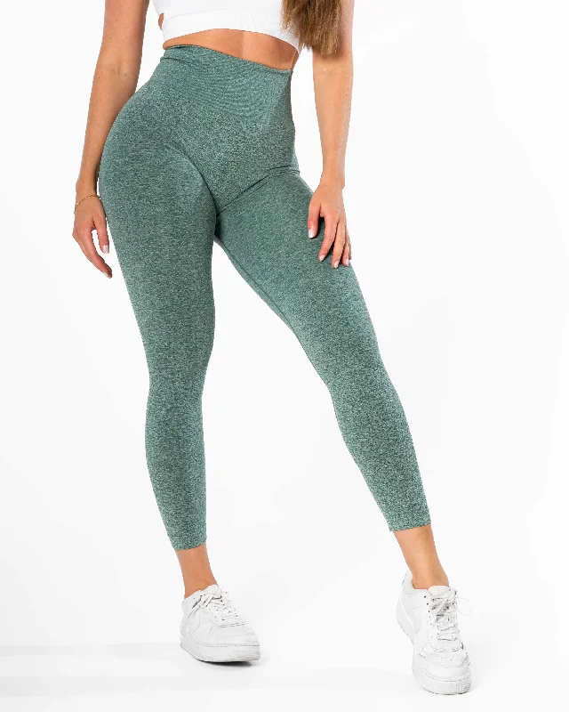 Echo Seamless Tights - Teal Green