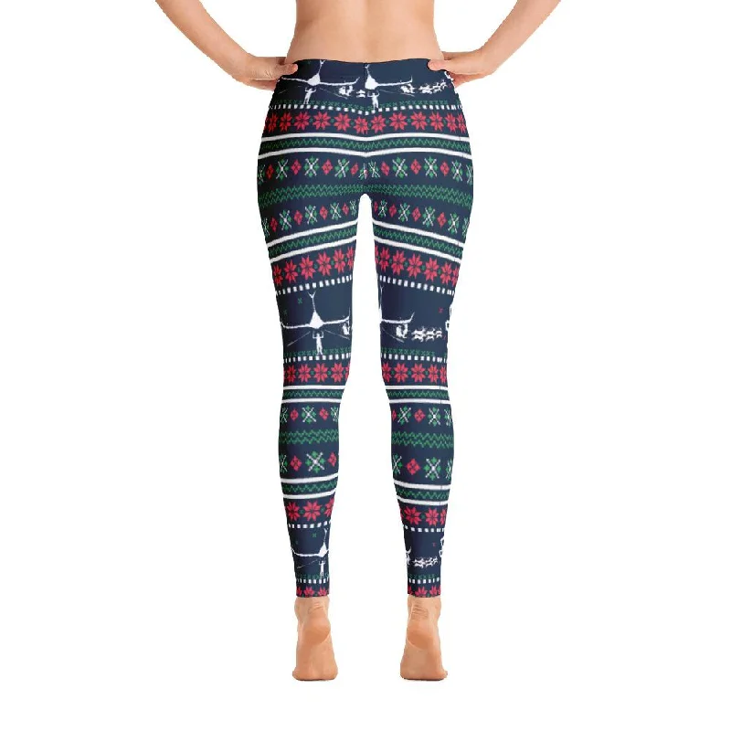 Ugly ATC Christmas Leggings (Blue)