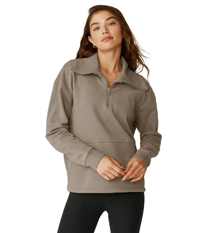 Beyond Yoga Trek Pullover Birch