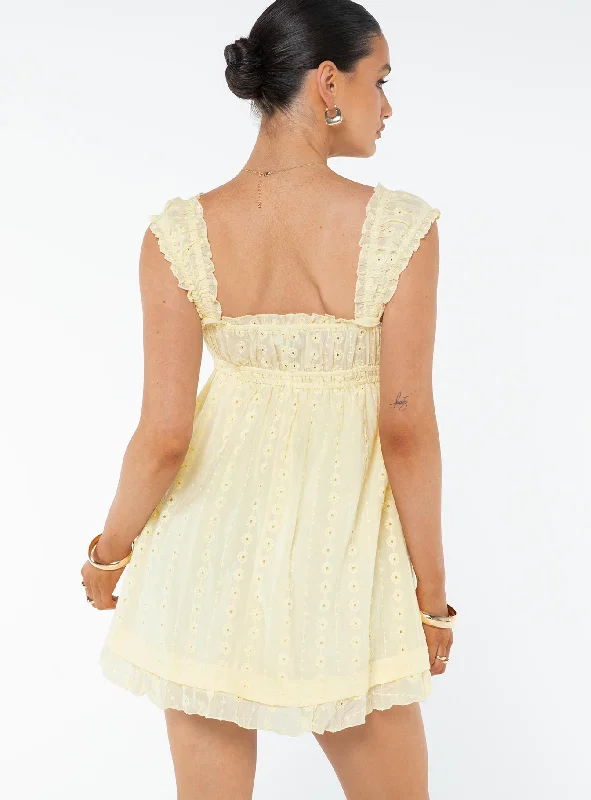 Carlita Mini Dress Yellow