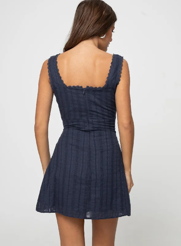 Dasha Mini Dress Navy