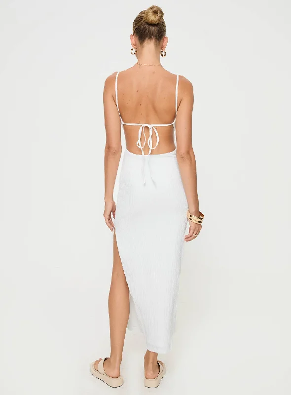 Elestria Maxi Dress White