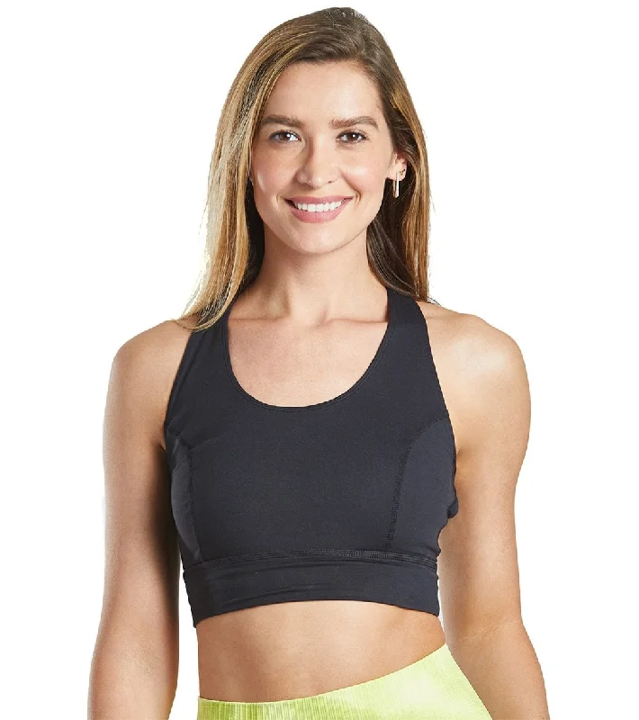 Free People Light Synergy Yoga Crop Top Black