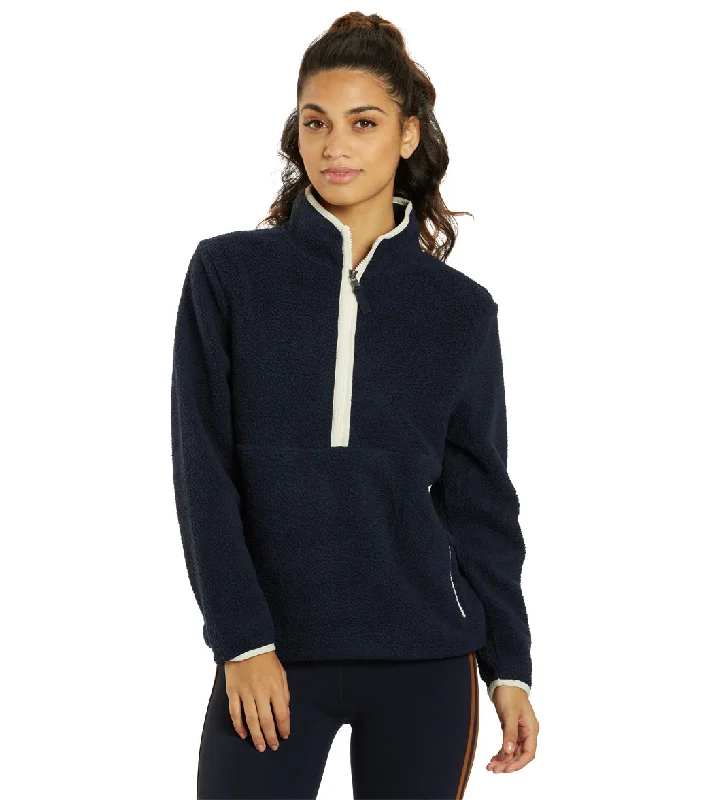 Splits 59 Libby Sherpa Half Zip Indigo/Creme