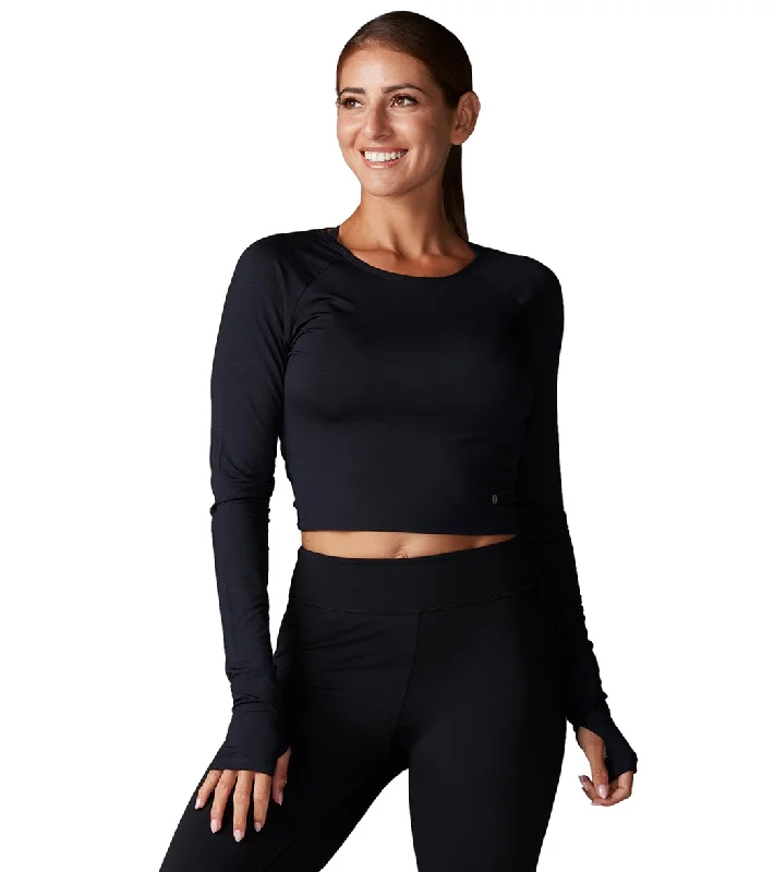 Tavi Favorite Long Sleeve Crop Tee Ebony