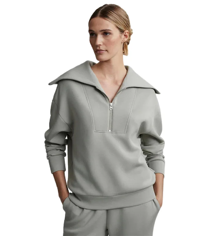 Varley Yates Half Zip Sweat Seagrass