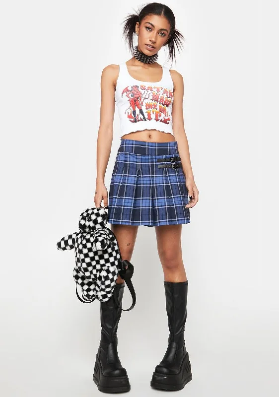 Grunge Tartan Skort