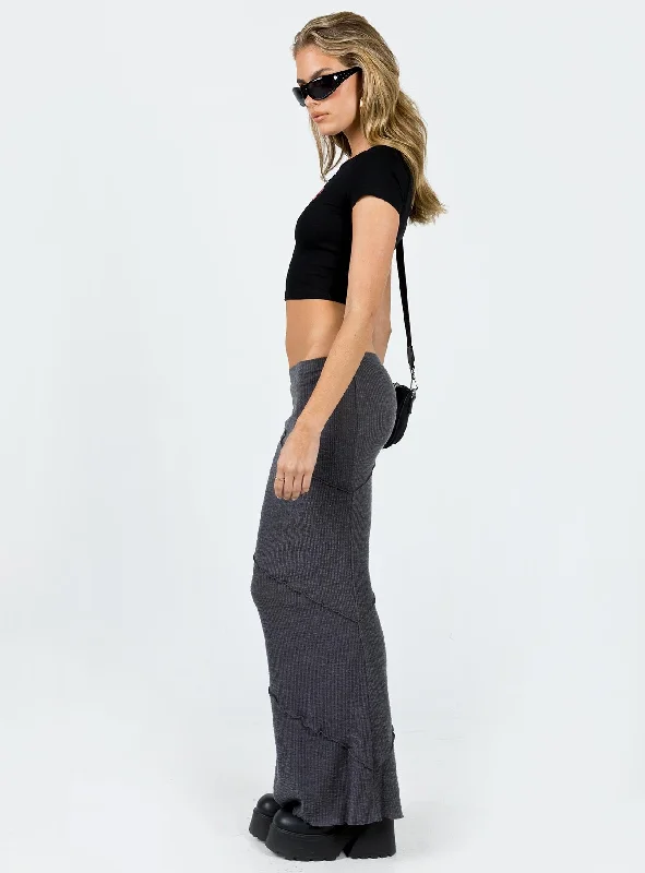 Oscar Maxi Skirt Grey