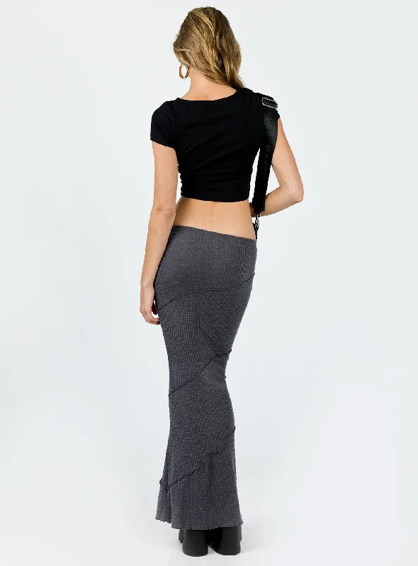 Oscar Maxi Skirt Grey