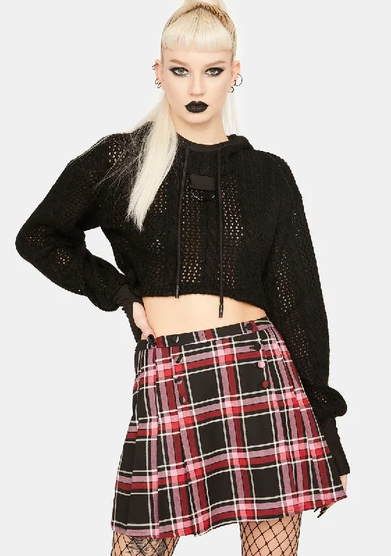 Punk Valentine Tartan Skirt