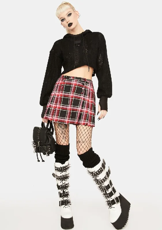 Punk Valentine Tartan Skirt