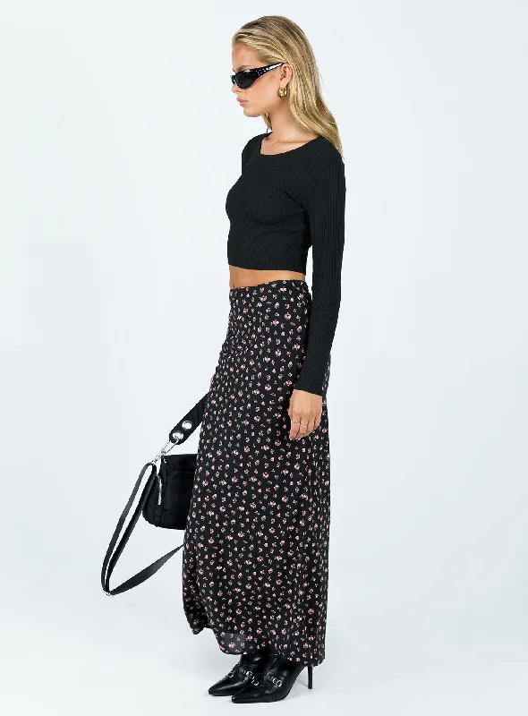 Sariah Maxi Skirt Black