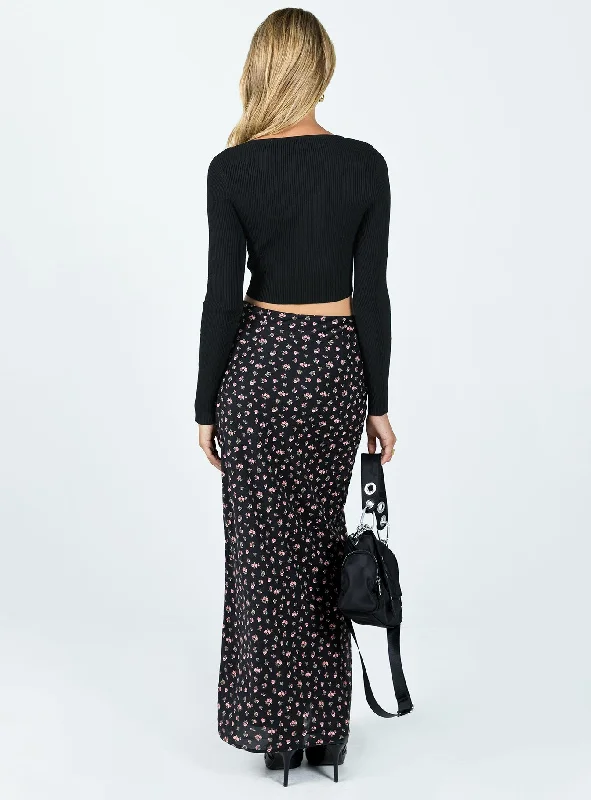 Sariah Maxi Skirt Black