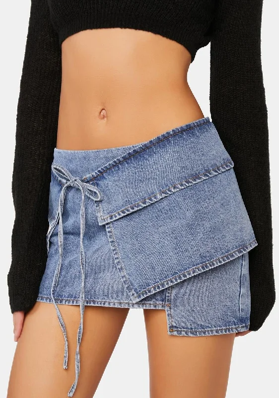 True Romance Denim Mini Skirt