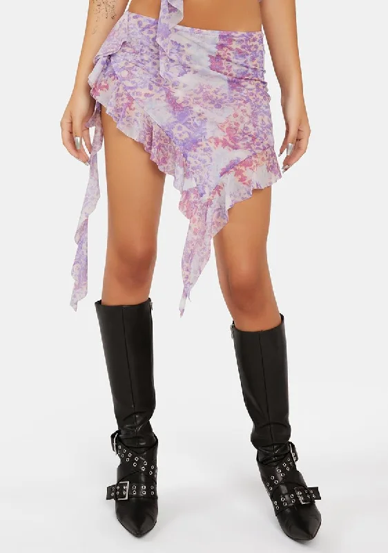 Wisterial Mesh Mini Skirt