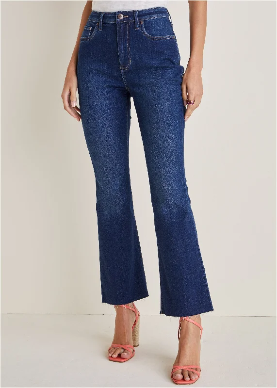 Brigitte kick flare jeans - Dark Wash