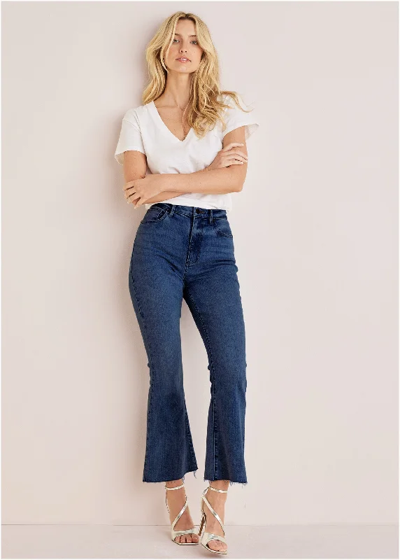 Brigitte kick flare jeans - Dark Wash