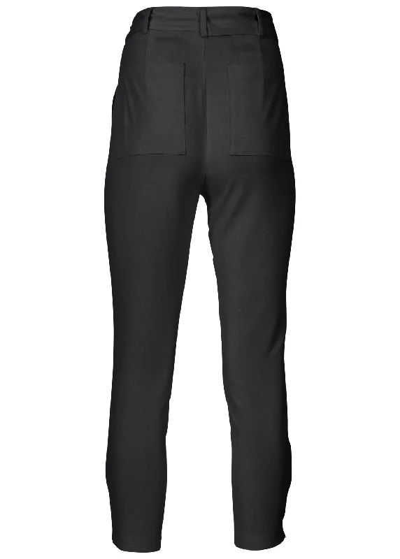 Relaxed twill straight pant - Black