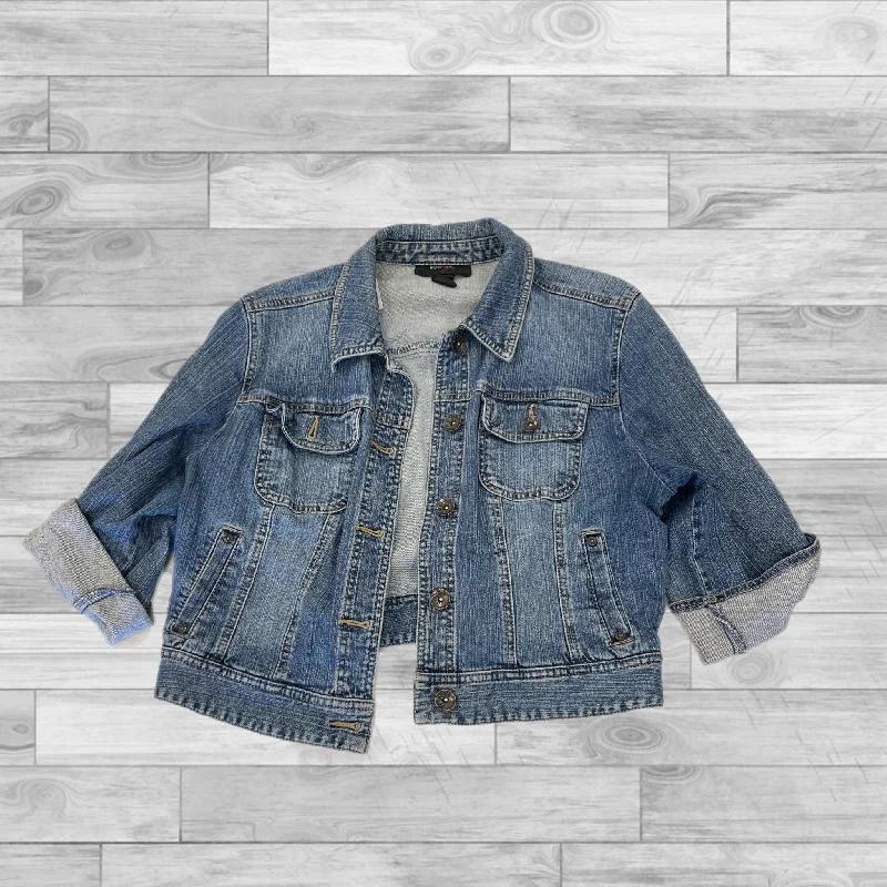 Jacket Denim By Style And Company In Blue Denim, Size: L