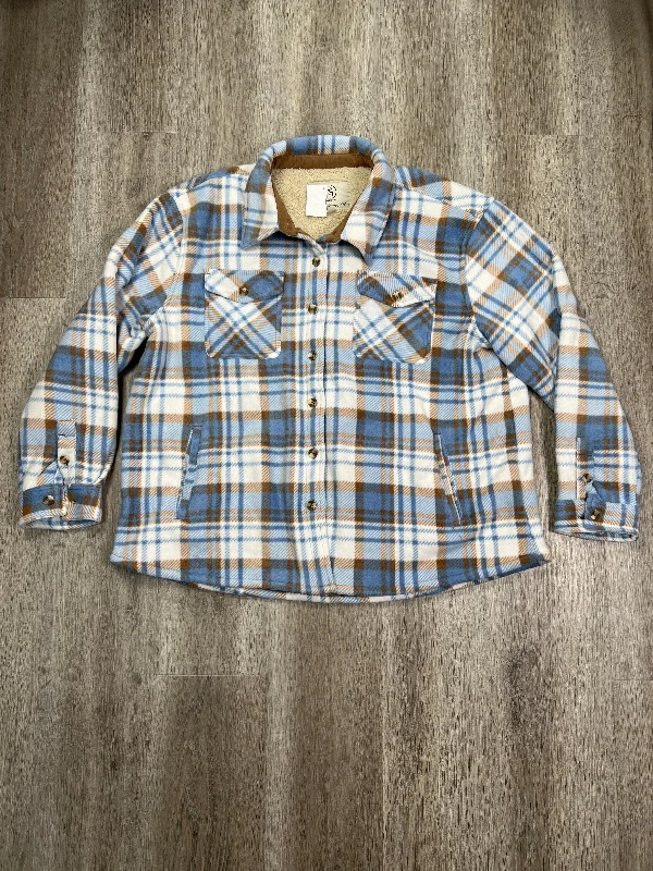 Jacket Other By Sage In Plaid Pattern, Size: Xxl