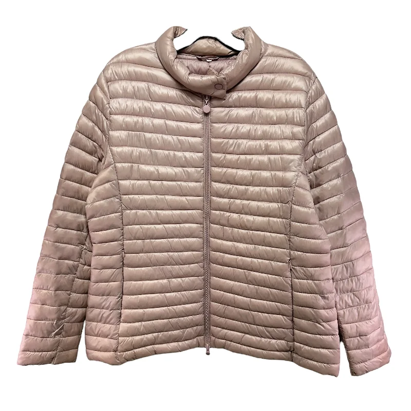 Jacket Puffer & Quilted By Gold Lucky Company In Pink, Size: L