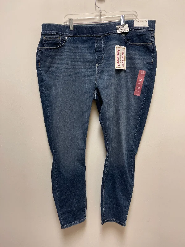 Jeans Skinny By Levis Signature In Blue Denim, Size: 24