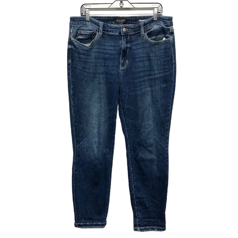 Jeans Straight By Judy Blue In Blue Denim, Size: 15