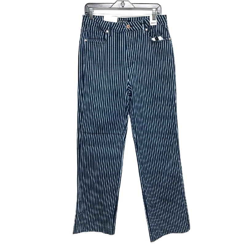 Jeans Straight By Judy Blue In Striped Pattern, Size: 15