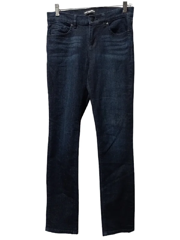 Jeans Straight By Karl Lagerfeld In Blue Denim, Size: 6