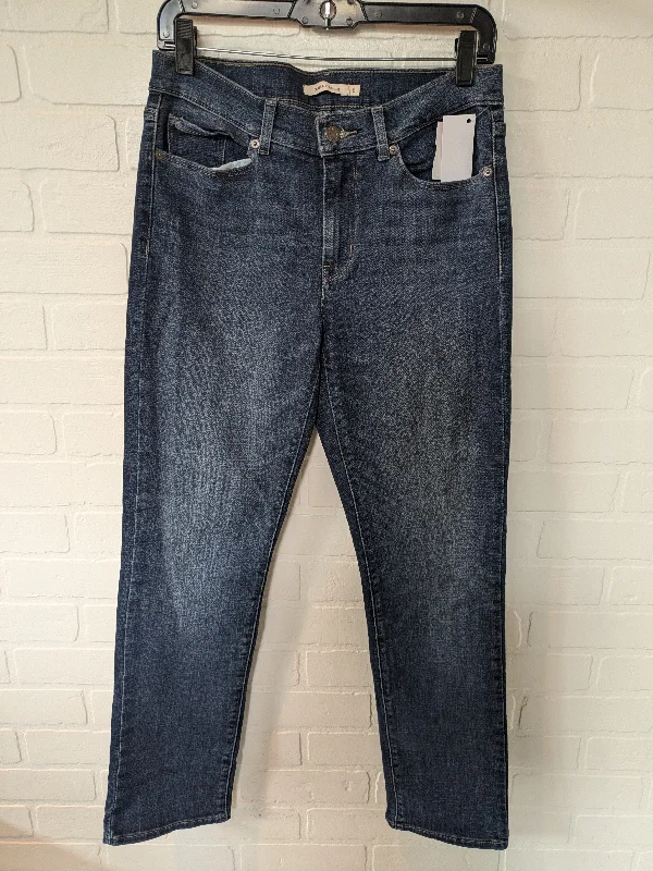 Jeans Straight By Levis In Blue Denim, Size: 6