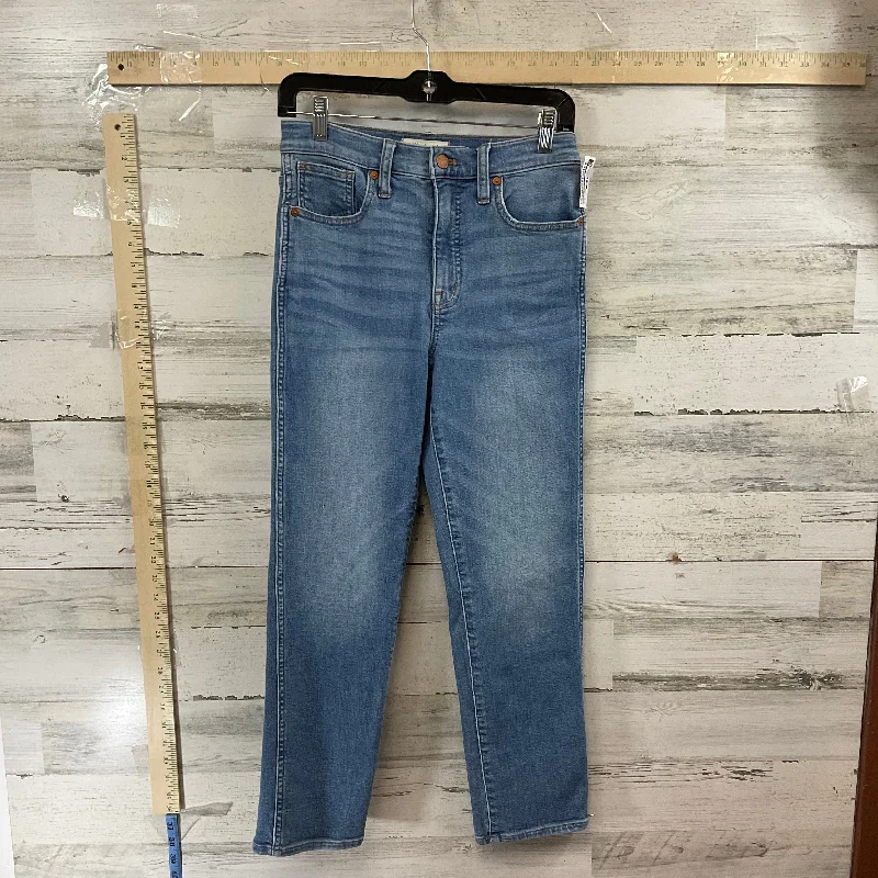 Jeans Straight By Madewell In Blue Denim, Size: 2