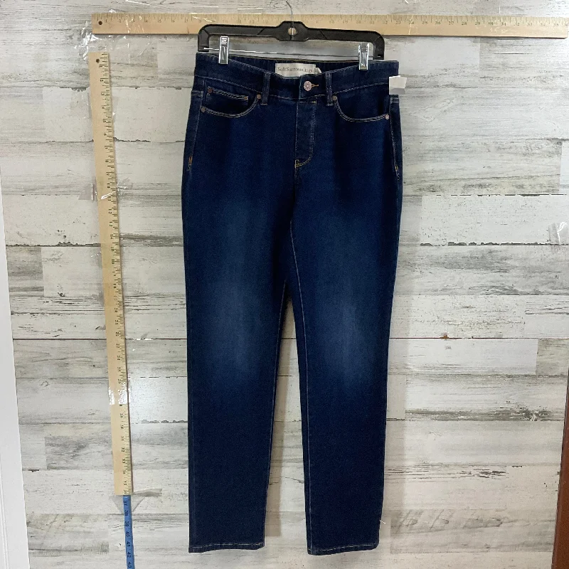 Jeans Straight By Soft Surroundings In Blue Denim, Size: 6 / 8