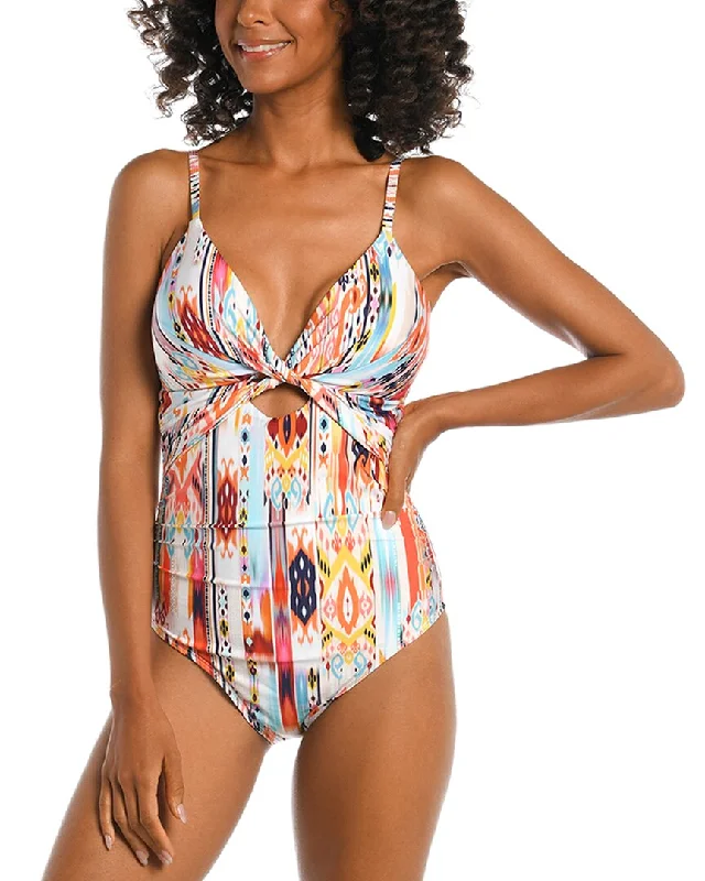 La Blanca Desert Dream Twist Keyhole One-Piece