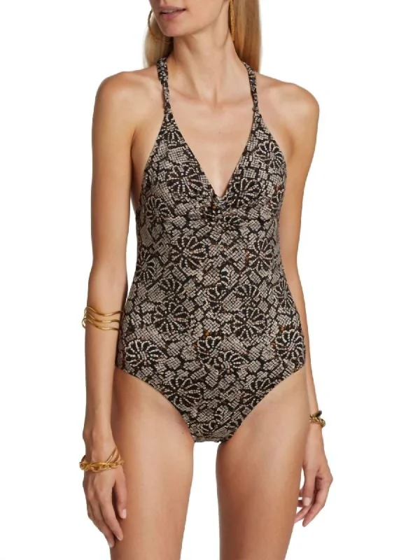 Madeira Maillot One-Piece Swimsuit In Smoky Quartz