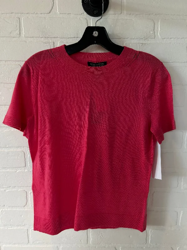 Pink Sweater Short Sleeve Banana Republic, Size Xs