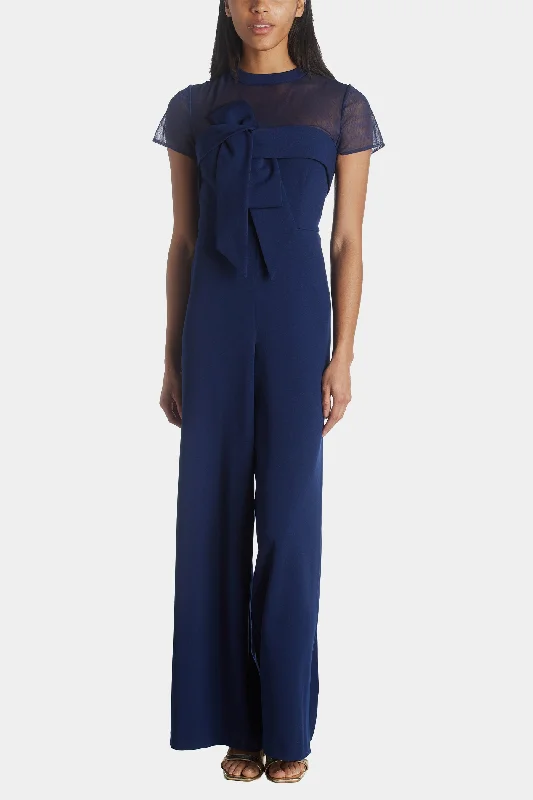 Crepe Oversize Bow Jumpsuit