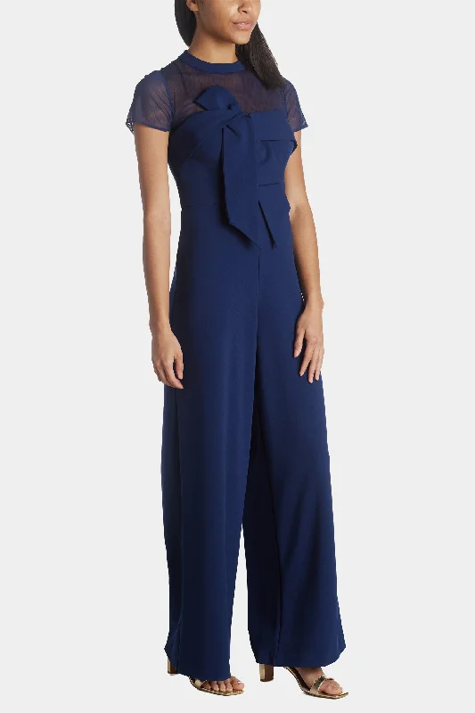 Crepe Oversize Bow Jumpsuit