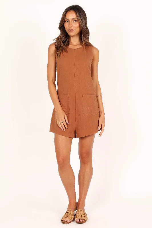 Dory Playsuit - Tan