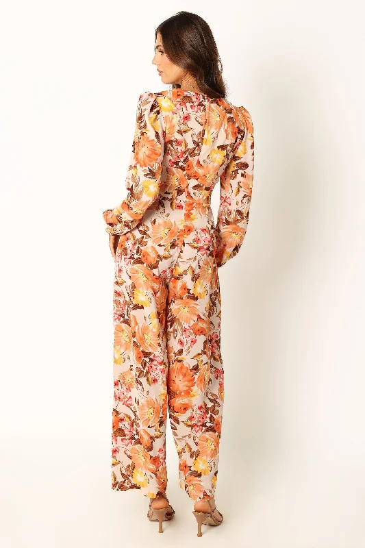 Hayley Jumpsuit - Pink Floral