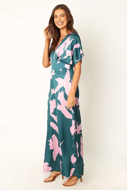 Lilah Jumpsuit - Teal Floral