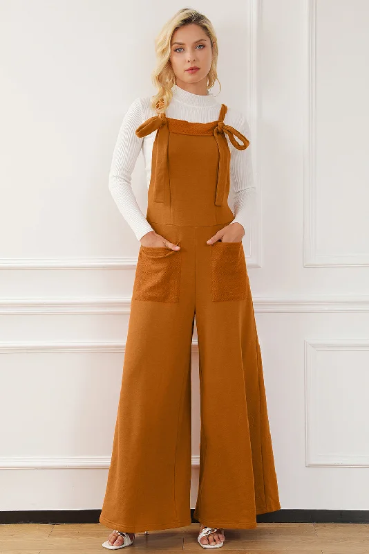 Hot Girl Odessa Pocketed Square Neck Jumpsuit