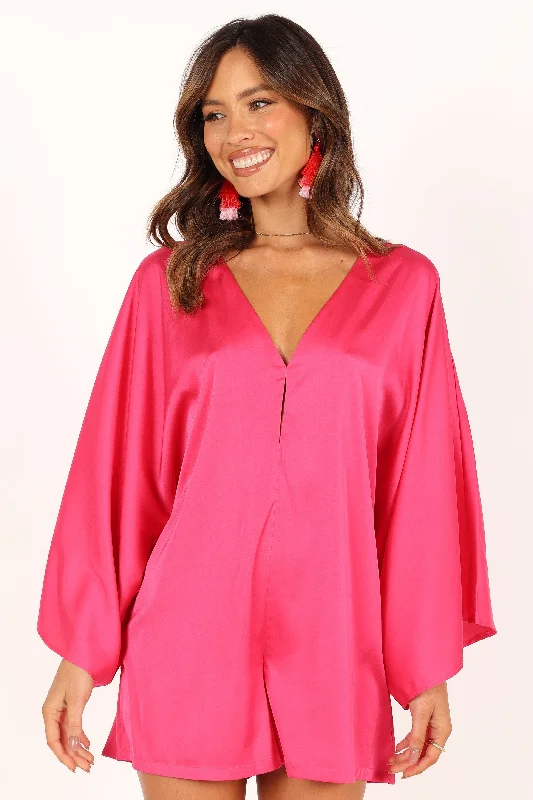 Porscha Romper - Magenta