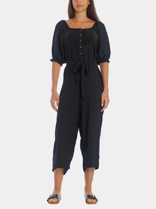 Puff Sleeve Jumpsuit