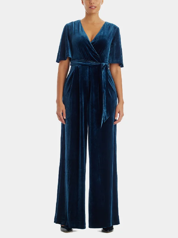 V Neckline Jumpsuit