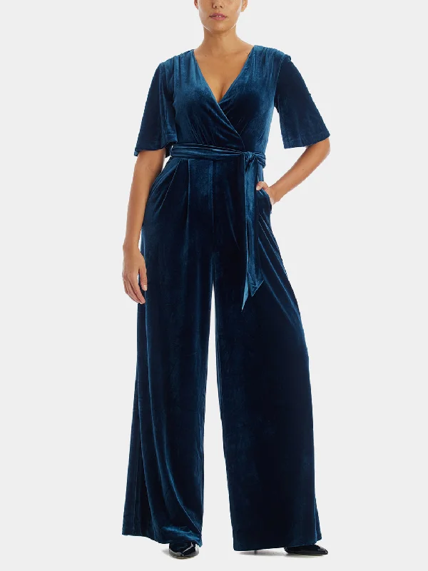 V Neckline Jumpsuit