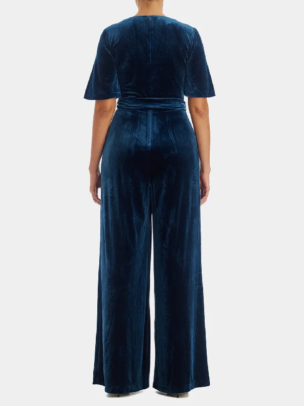 V Neckline Jumpsuit