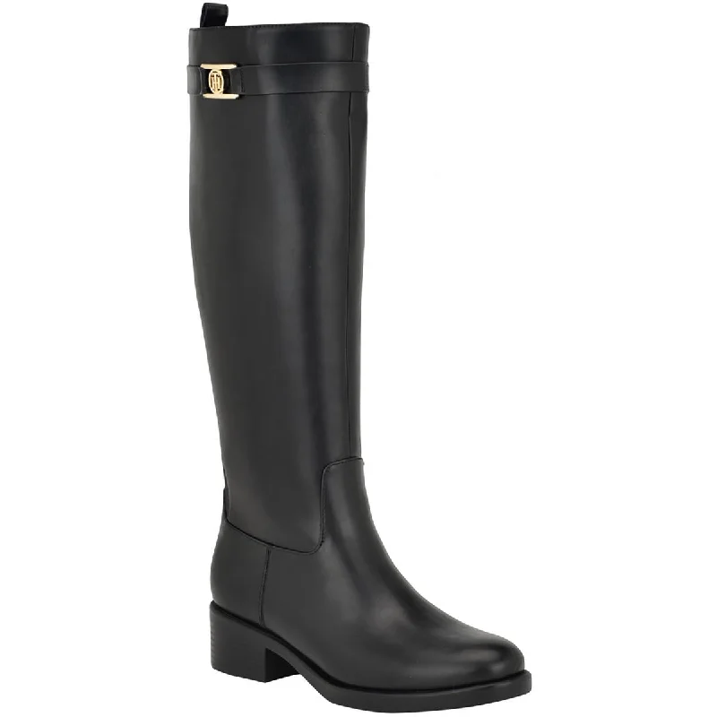 Iviann Womens Faux Leather Tall Knee-High Boots