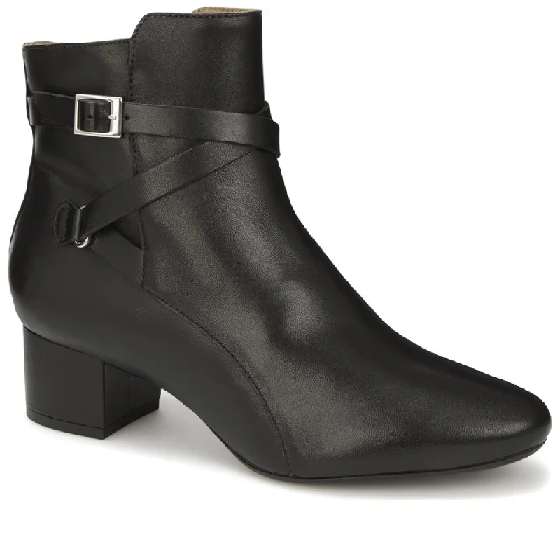 Block Heel Ankle Boot - GLO28506 / 313 765