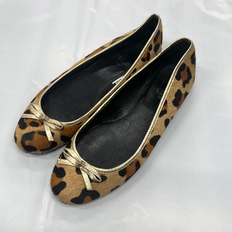 Animal Print Shoes Flats Ballet Talbots O, Size 9.5