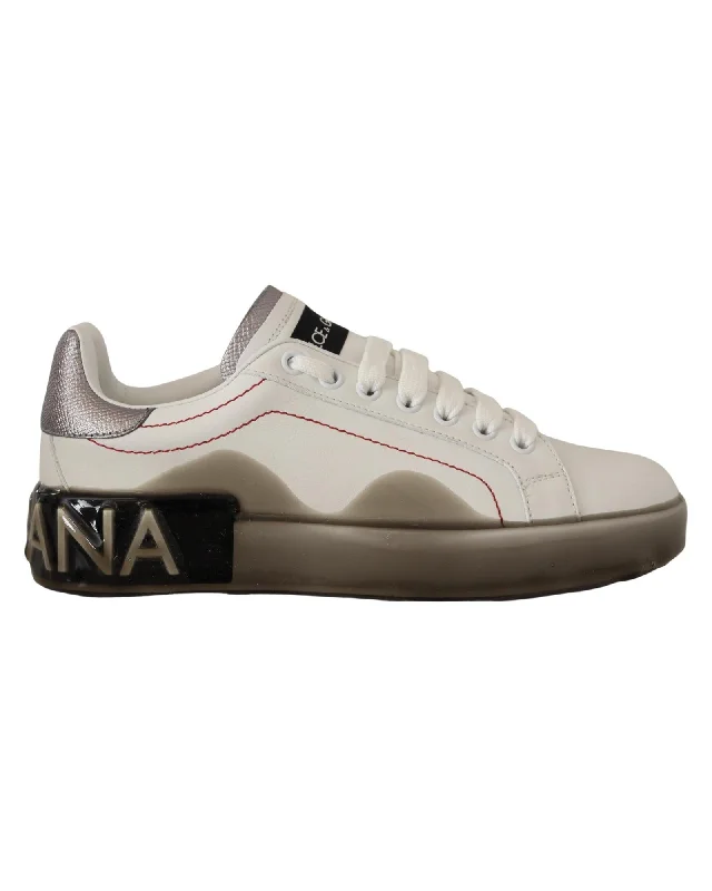 Dolce & Gabbana Leather Logo Sneakers